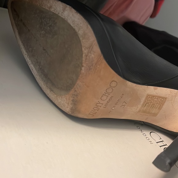 Jimmy Choo - Black Over the Knee boots- Sz 37 - Picture 9 of 9